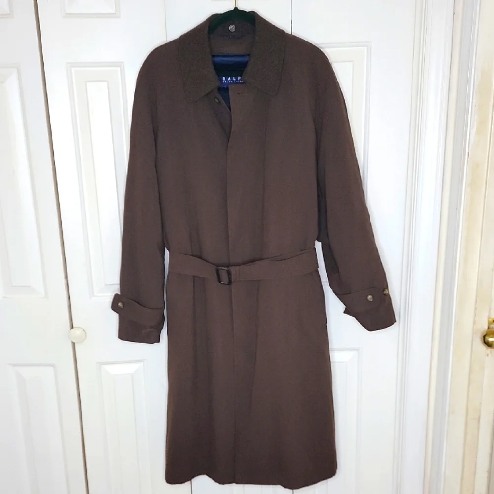 Ralph Lauren Men's Trenchcoat Size 40 R Brown - Picture 1 of 8